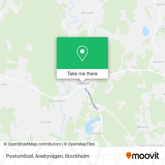 Postombud, Anebyvägen map