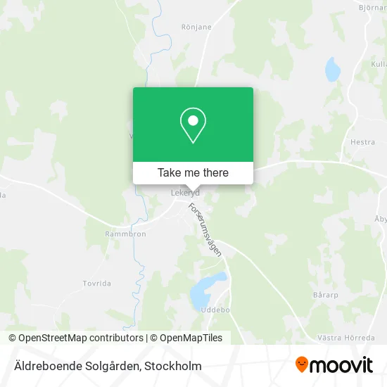 Äldreboende Solgården map