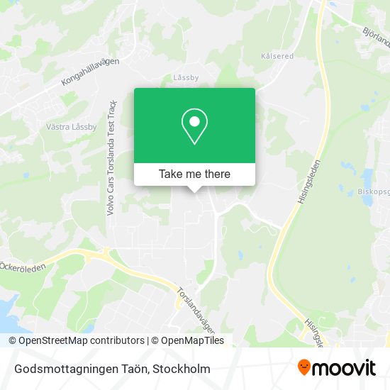 Godsmottagningen Taön map