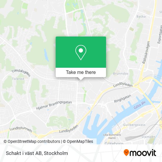 Schakt i väst AB map