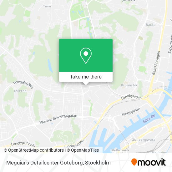 Meguiar's Detailcenter Göteborg map