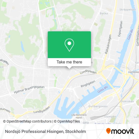 Nordsjö Professional Hisingen map