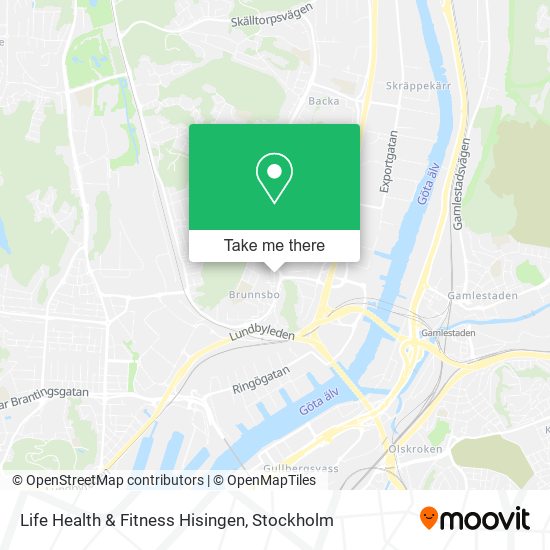 Life Health & Fitness Hisingen map