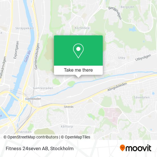 Fitness 24seven AB map