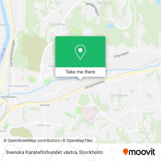 Svenska Karateförbundet västra map