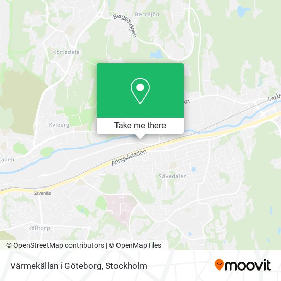 Värmekällan i Göteborg map