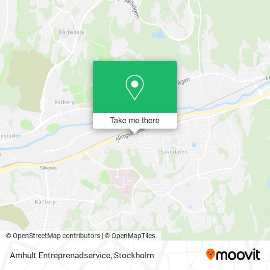 Amhult Entreprenadservice map