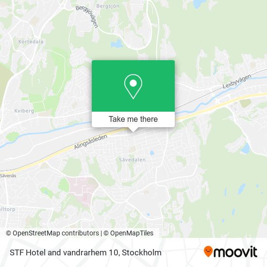 STF Hotel and vandrarhem 10 map