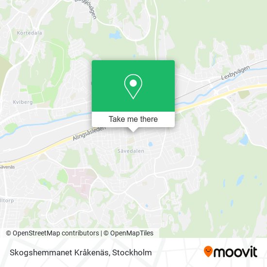 Skogshemmanet Kråkenäs map