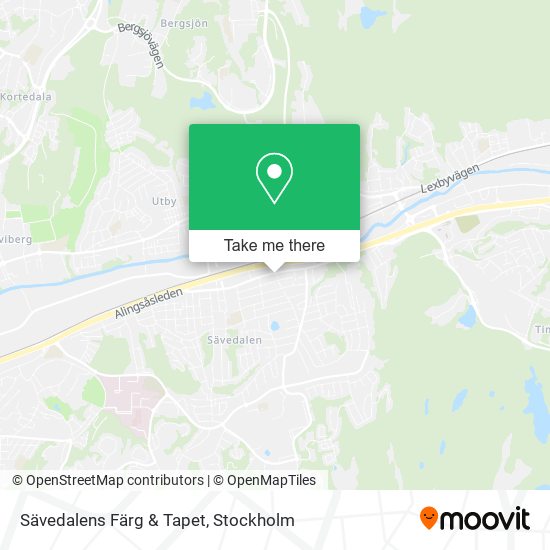 Sävedalens Färg & Tapet map