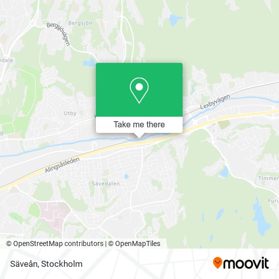 Säveån map