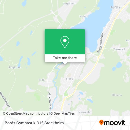 Borås Gymnastik O If map