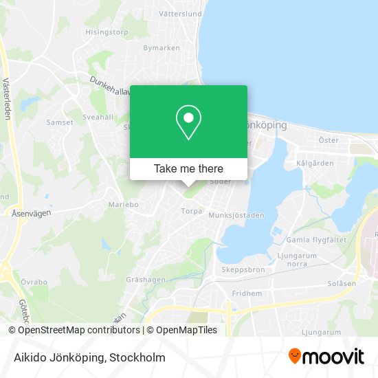 Aikido Jönköping map