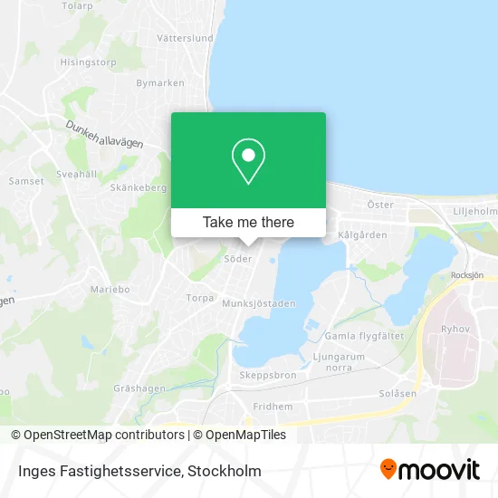 Inges Fastighetsservice map