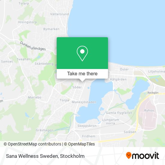 Sana Wellness Sweden map
