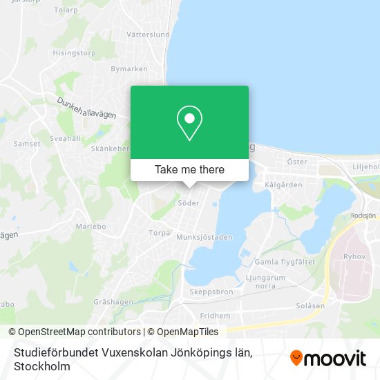 Studieförbundet Vuxenskolan Jönköpings län map