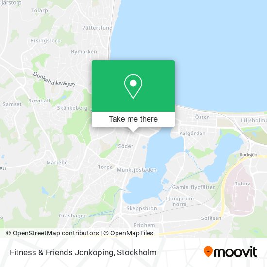 Fitness & Friends Jönköping map