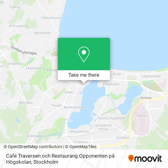 Café Traversen och Restaurang Opponenten på Högskolan map