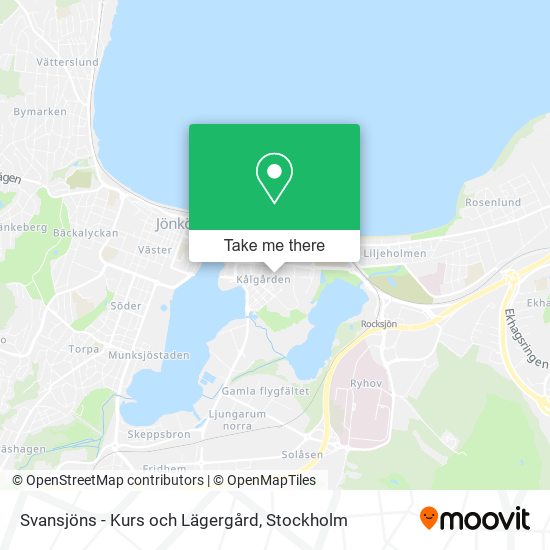 Svansjöns - Kurs och Lägergård map