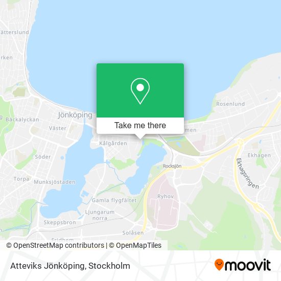 Atteviks Jönköping map