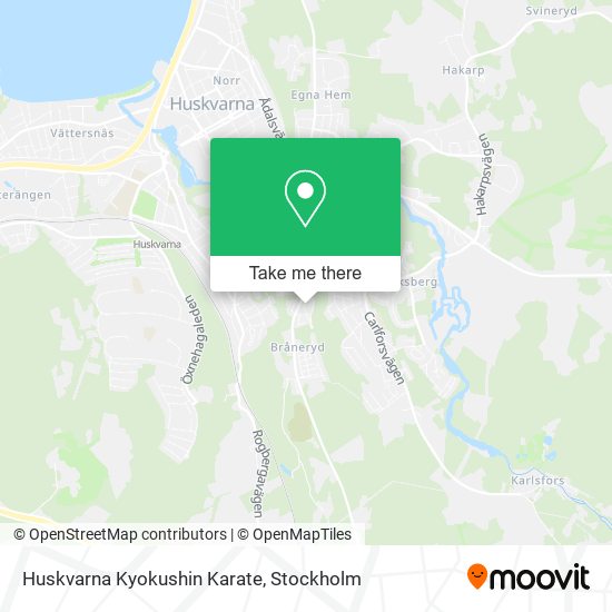 Huskvarna Kyokushin Karate map