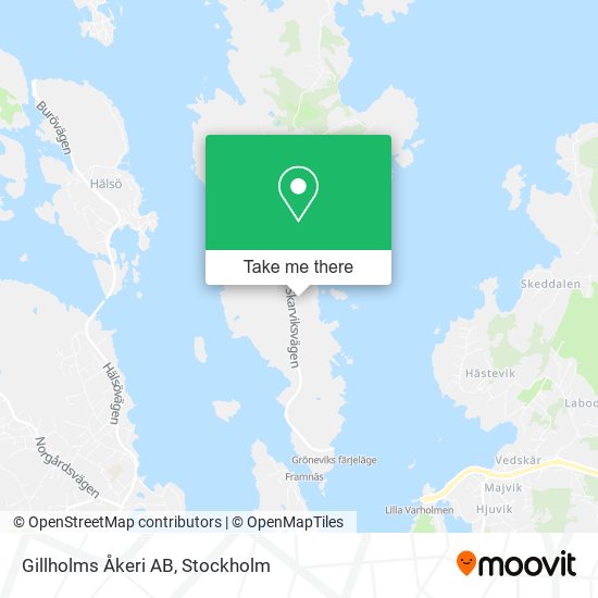 Gillholms Åkeri AB map