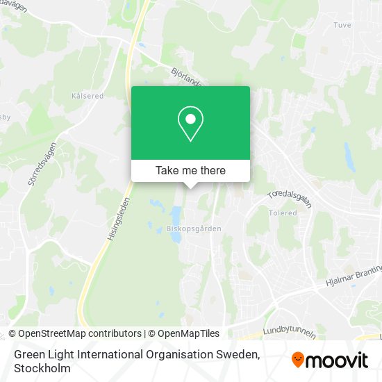 Green Light International Organisation Sweden map