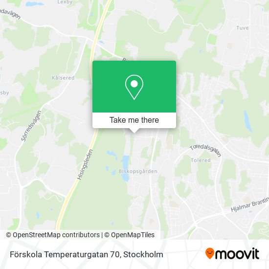 Förskola Temperaturgatan 70 map