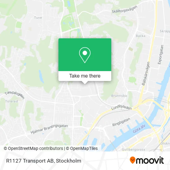 R1127 Transport AB map