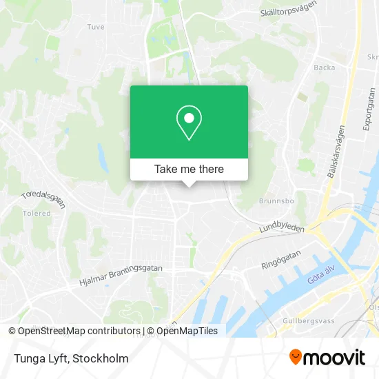 Tunga Lyft map