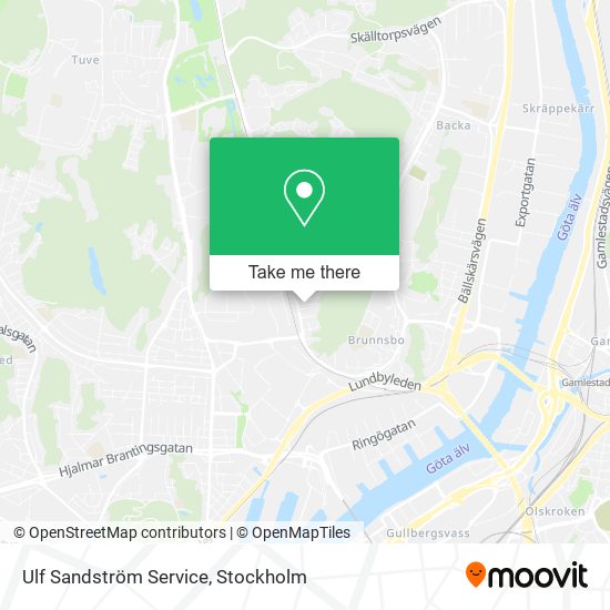 Ulf Sandström Service map