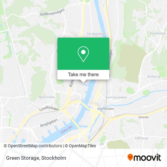 Green Storage map