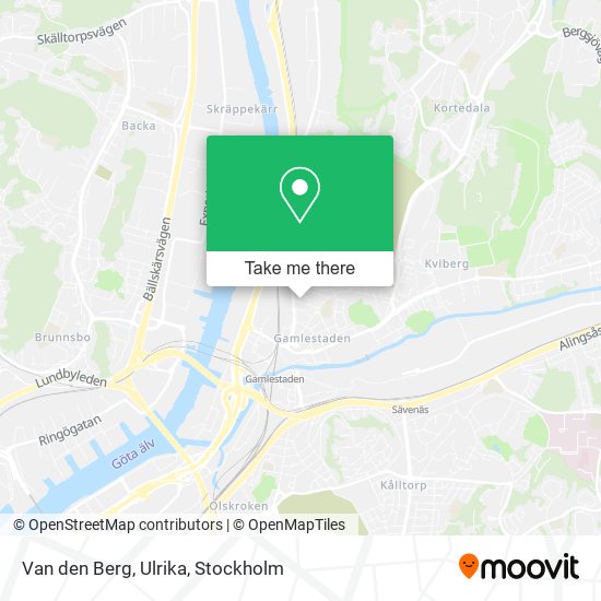Van den Berg, Ulrika map