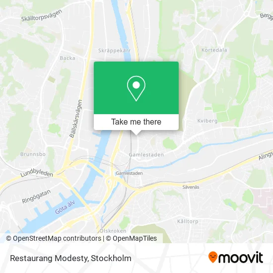 Restaurang Modesty map