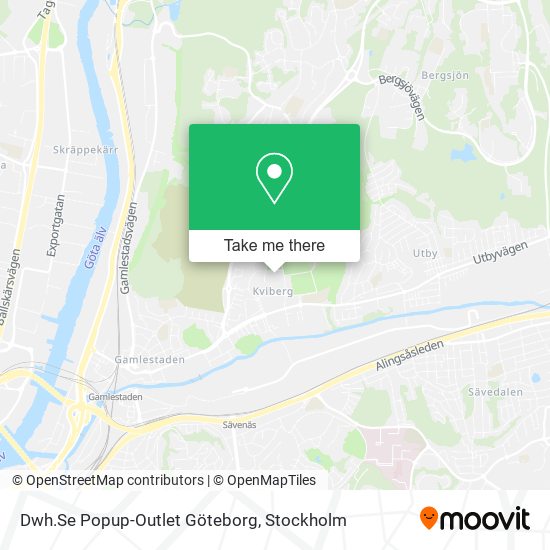 Dwh.Se Popup-Outlet Göteborg map