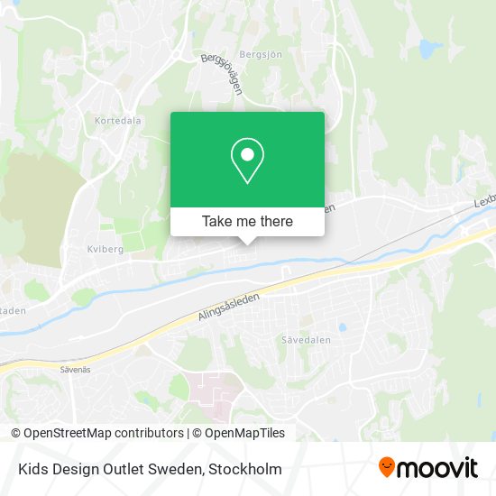 Kids Design Outlet Sweden map