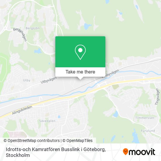 Idrotts-och Kamratfören Busslink i Göteborg map