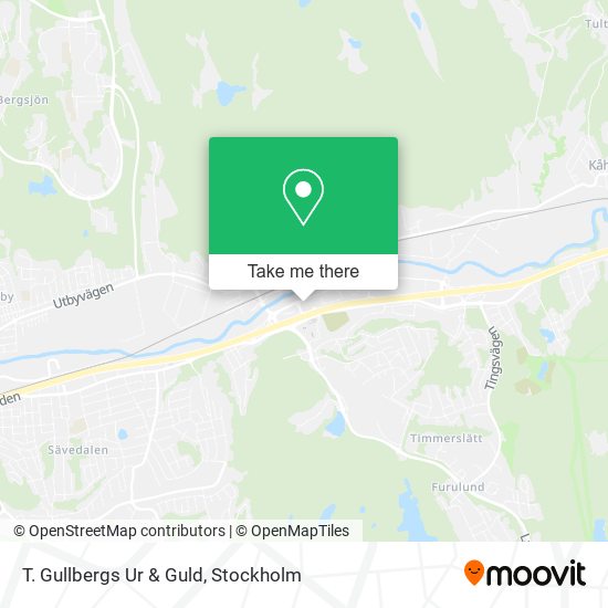 T. Gullbergs Ur & Guld map