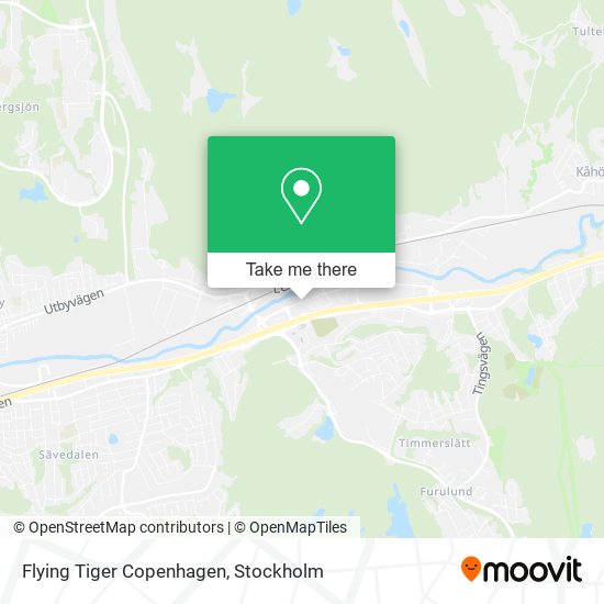 Flying Tiger Copenhagen map