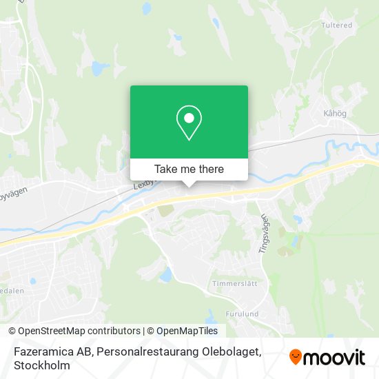 Fazeramica AB, Personalrestaurang Olebolaget map