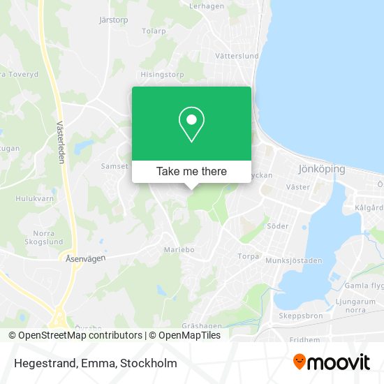 Hegestrand, Emma map