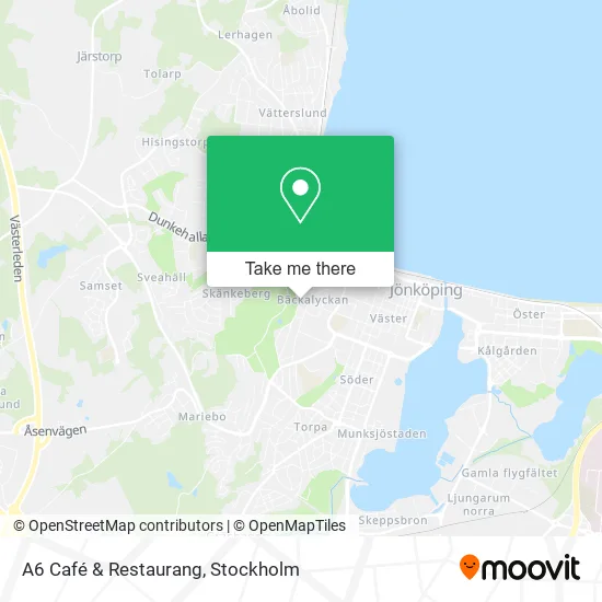 A6 Café & Restaurang map
