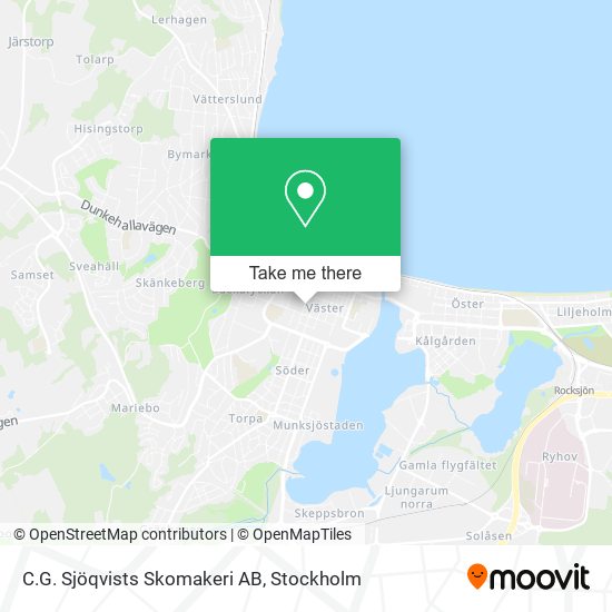 C.G. Sjöqvists Skomakeri AB map