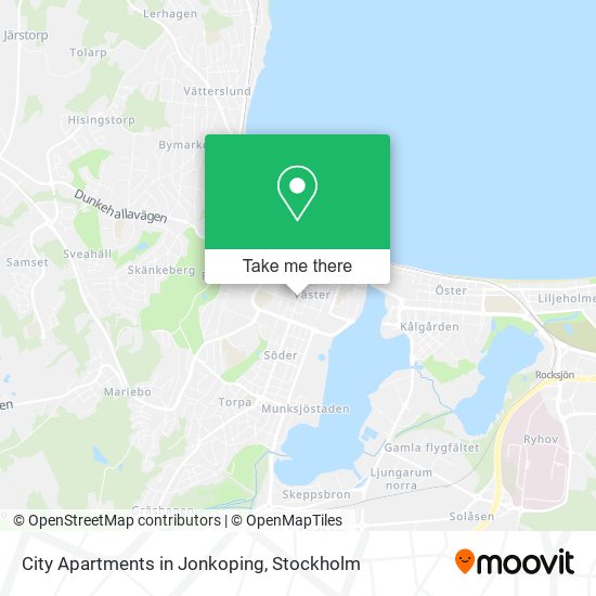 City Apartments in Jonkoping map