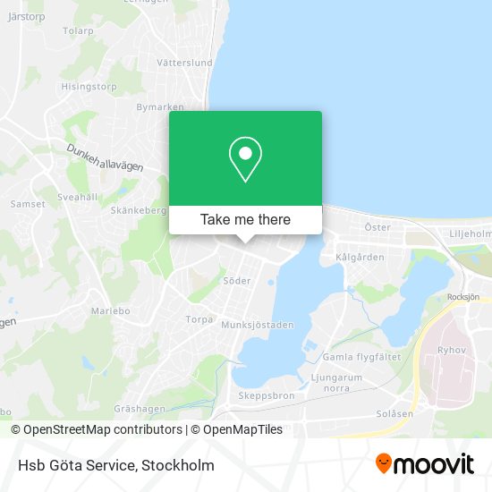 Hsb Göta Service map