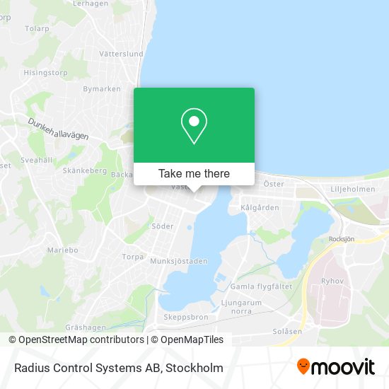 Radius Control Systems AB map