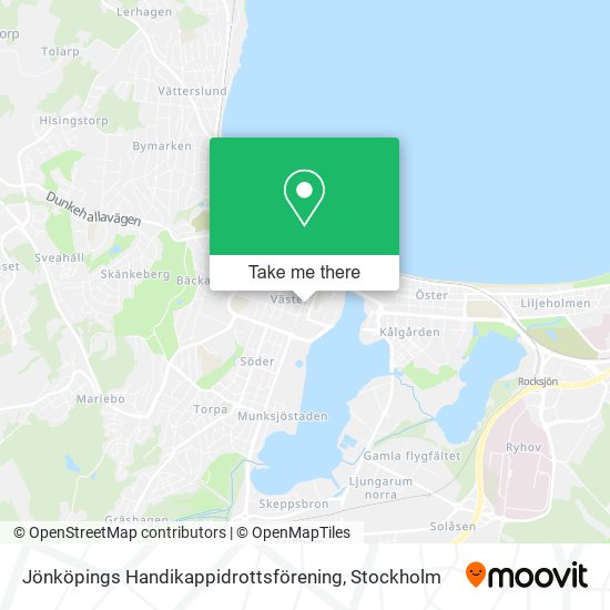 Jönköpings Handikappidrottsförening map
