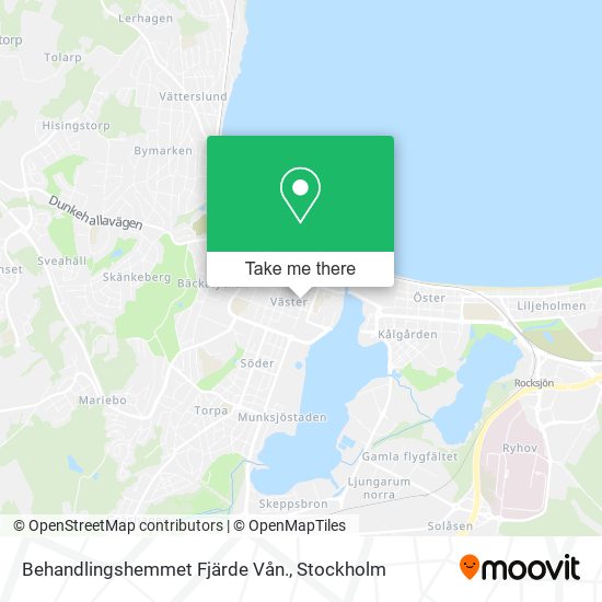 Behandlingshemmet Fjärde Vån. map