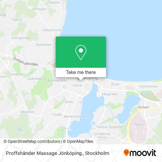 Proffshänder Massage Jönköping. map