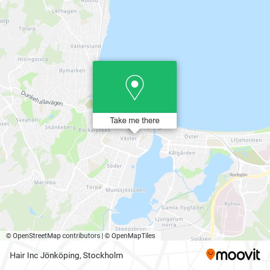 Hair Inc Jönköping map